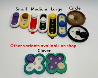 Juguete sensorial magnético Clover, deslizador háptico personalizable, impreso en 3D, para concentración y atención - Alivio relajante para niños y adultos