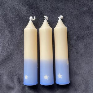 Velas Estrella – Mini velas cónicas de cera de soja 100 % natural de 10 cm, hechas a mano para oración, rituales, meditación y decoración.