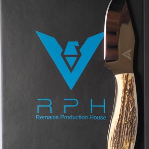 Custom Handmade Knife with Stag Horn Handle and Leather sheath Premium Quality