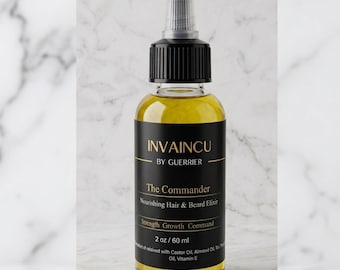Hair & Beard Growth Oil  For Men Natural Growth 2oz - IVAINCU BY GUERRIER
