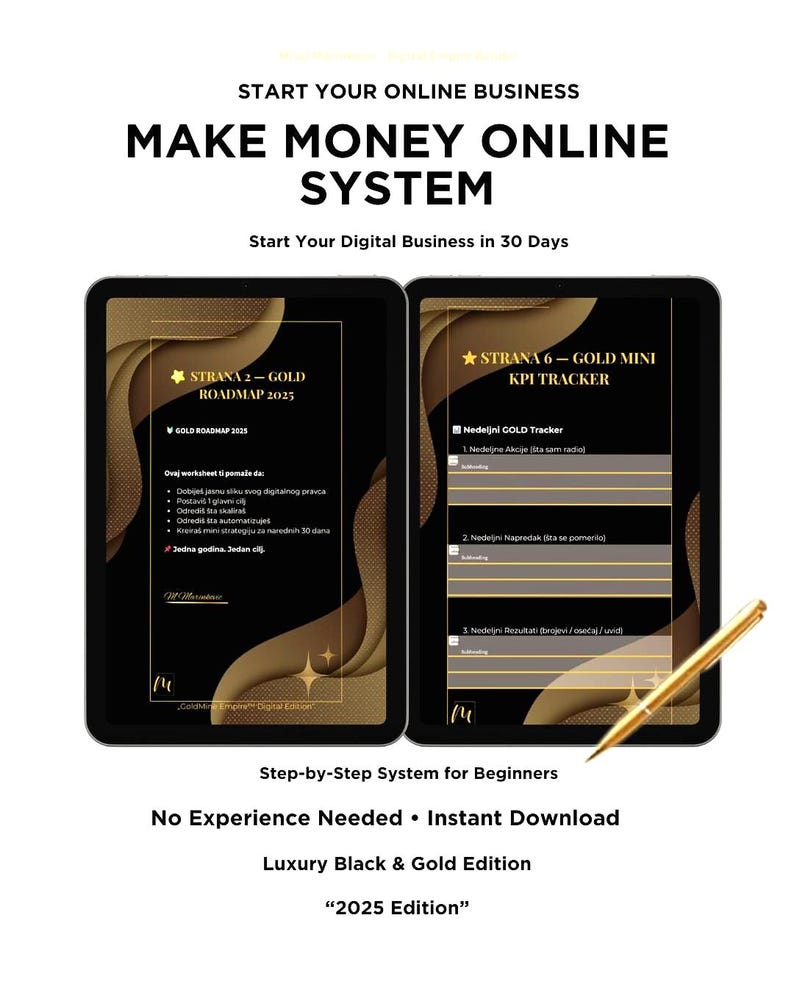 Make Money Online System PDF – Digital Business Starter Kit – Passive Income for Beginners – Instant Download Bild 1