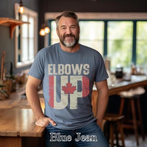Elbows Up T-Shirt, Canadian Maple Leaf Tee, Est. 1867 Shirt, Canada Day Pride Shirt, Vintage Hockey Style T-Shirt, Patriotic Tshirt