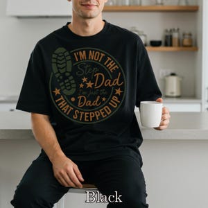 Koszulka Step Up Dad, prezent na dzień ojca, koszulka dla ojczyma, prezent dla rodziny, prezent urodzinowy dla ojczyma, prezenty dla niego, dumne podziękowania dla rodzica zastępczego