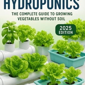 Hydroponic Gardening Guide2025 Complete DIY SystemPlans InstantDownload PDF Grow Vegetables Without SoilIndoor Growing Sustainable Gardening