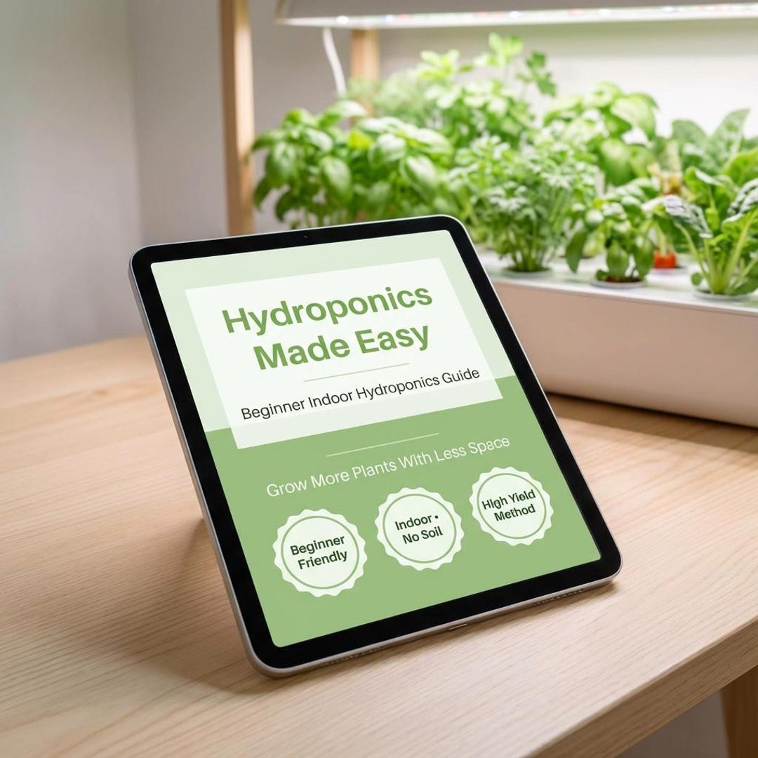 Hydroponics Beginner Guide for Indoor Gardening | Step-by-step System ...
