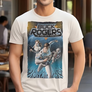 vintage Buck Rogers in the 25th Century V1 Natural T Shirt movie poster retro vintage Cotton Men&#39;s Women&#39;s gift present