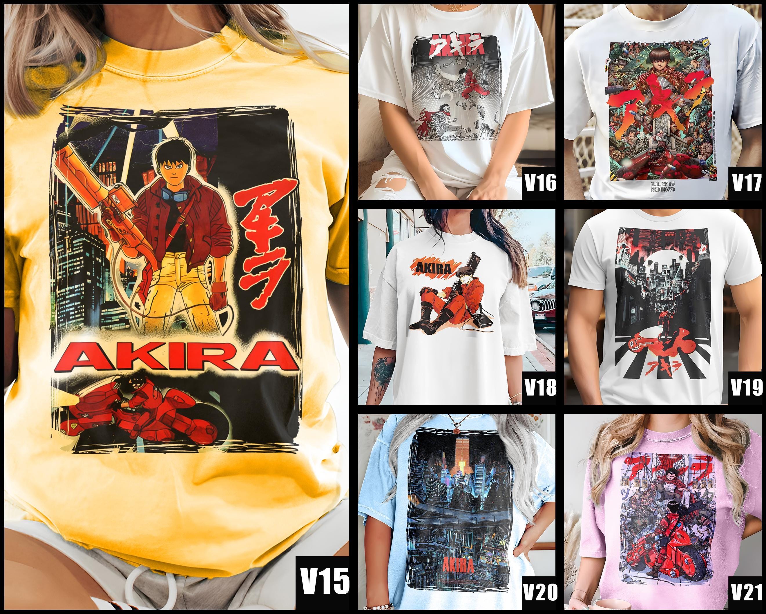 Vintage Akira V15-V21 Natural T Shirt Movie Poster Retro Vintage