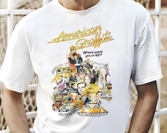 トップス AmeriVINTAGE GRAFFITI THOUGHT TEE American Graffiti Vintage Image T-shirt - Etsy