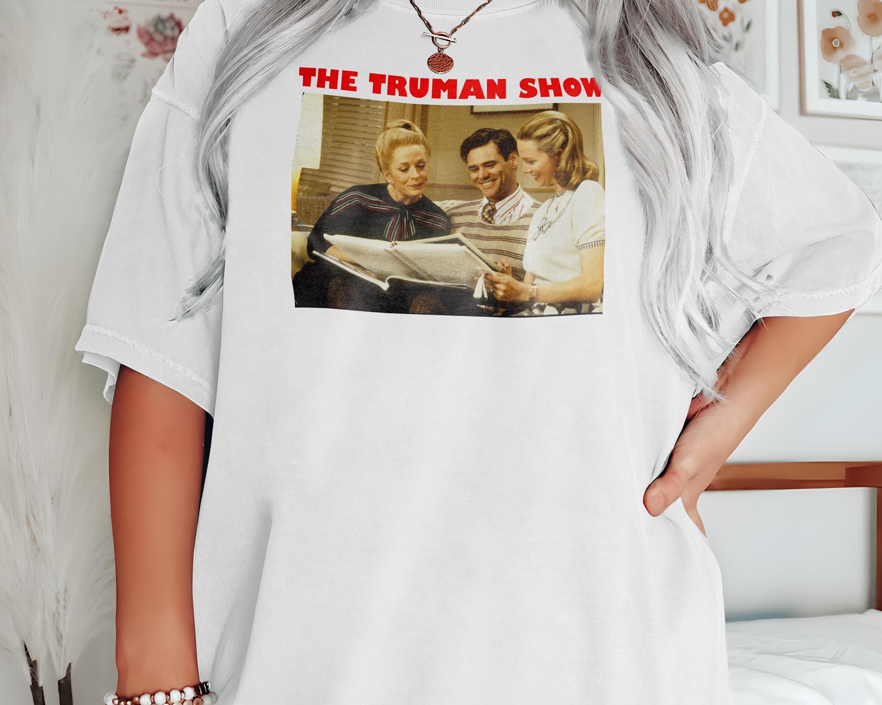 Vintage the Truman Show V7 Natural T Shirt Movie Poster Retro