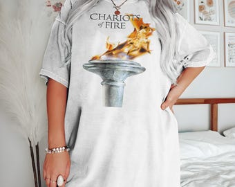 vintage Chariots of Fire V1 Natural T Shirt movie poster retro vintage Cotton Men's Women's gift present