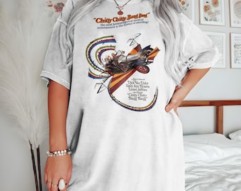 Vintage Chitty Chitty Bang Bang V1 Natural T-shirt filmposter retro vintage Katoen Heren Dames cadeau