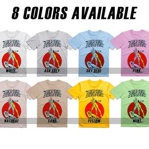 Camiseta vintage de superhéroes: Lobezno, Thor, Bruja Escarlata, Silver Surfer, La Cosa, Visión, Iron Man. Póster de película retro vintage de algodón. imagen 5
