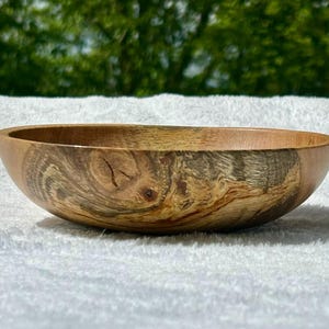 Small Hand Turned Oak Bowl