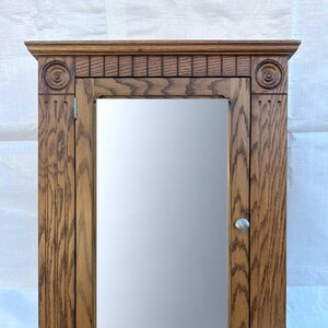 Rose Recessed Oak Medicine Cabinet & Mirror, Medium Oak Finish - Etsy