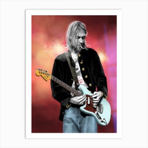 Kurt Cobain MTV Live and Loud Poster, Vintage Music, Singer Poster, Gift For Fans