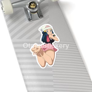 Dawn Anime Sticker, Vinyl Sticker, Anime Girl, Waifu, Sticker, Vinyl Decal