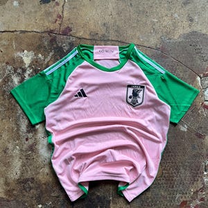 Japan X Nigo Pink Green Football Jersey Trikot Fußball Soccer Shirt Isagi Yoichi Cosplay