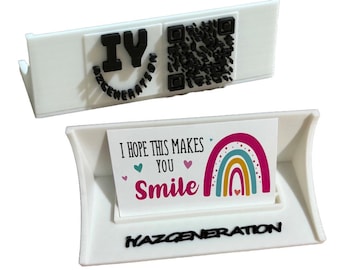 Personalized Business Card Holder: Custom Logo Desk Display