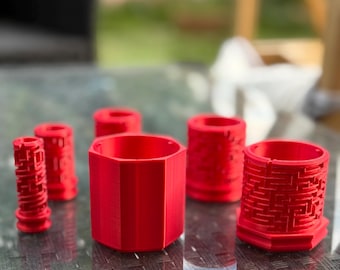 Maze Puzzle Tube Set: Mind Challenge Labyrinth, Brain Teasers (6 pcs)