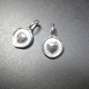 6-50 pcs, 8x5 mm, Handmade 925 Sterling Silver Little Small Heart Medallion Charm Pendant, PC-0056