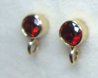 One Pair EP-0122 14K Gold Filled 3mm Round Bead with Silicone Insert and Post Ear Back Included