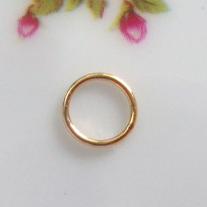 20 pcs, 6mm, 22ga gauge, 14k Gold Filled Closed jump rings
