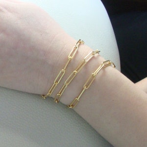 14k Gold Filled Thick PaperClip Chain, Bold and Beautiful Elegant Chain By The Foot, 13.8mmx4mm, CC-0261