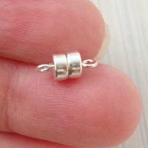 1 Stück 925 Sterling Silber Magnetverschluss 4,5 mm, CC-0405