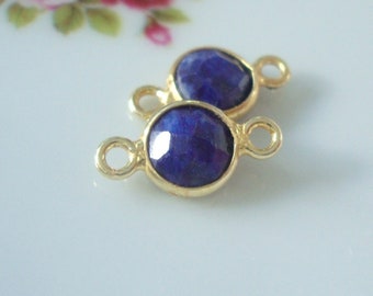 Bezel Link Chain 11 x 9 mm Free Form Slice Silver Bezel Connector Chain Sold By Foot Multi Color Sapphire