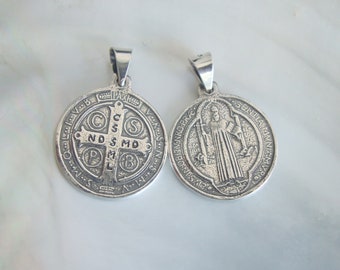 10x St Benedict charms Catholic Saint Vatican City medal medallion Italy small