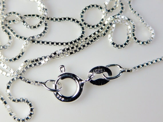 1 Pc - 18 Inches, 0.65mm 925 Sterling Silver Box Chain