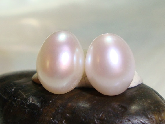 Perle Di Perle Bianche Coltivate D'acqua Dolce AA Semiforate Da 8 - Foto 4