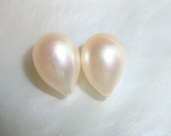 6 pcs, 7.5-9x6.5-7mm, Fresh Water Pearl, Real Pearl, Lustrous Small Drop Shape Organic Pearl, Bridal Design, June Birthstone