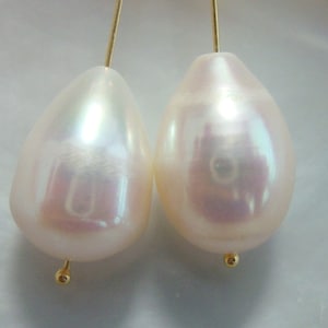 1, 5, 10, 20pcs, 1 pair, 10-12x8-9mm,Fresh Water Pearl, Freshwater Pearl Creamy White Teardrop Briolettes, j9-2
