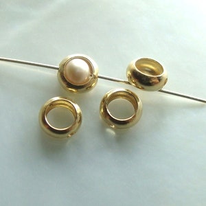 14k Gold Filled 5mm Bead Frame, 3.2mm ID, CC-0202