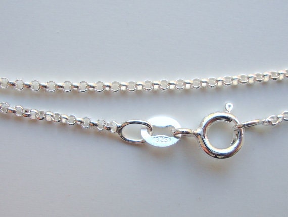 5 pcs, 1.5 mm, 18",46cm, 925 Sterling Silver Finished Rolo Chain, Dainty but Sturdy