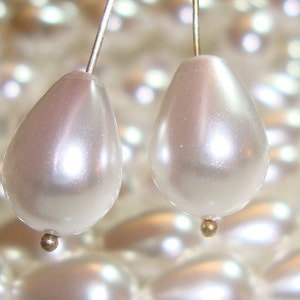 Lovely South Sea Shell Pearl Teardrop Briolette,10x6.5mm, 6 pcs, perfect for bridal design, SP-0041