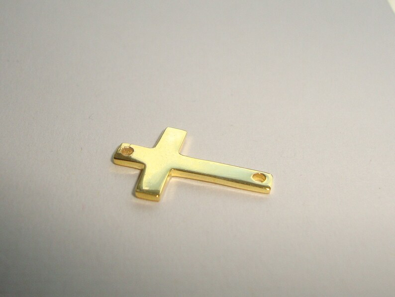Silver Cross-Sterling Silver Sideways Cross-Smooth Silver Connectors-16x10 mm Silver Cross-Sterling Silver Sideways Cross-Smooth Silver Connectors-16x10 mm
