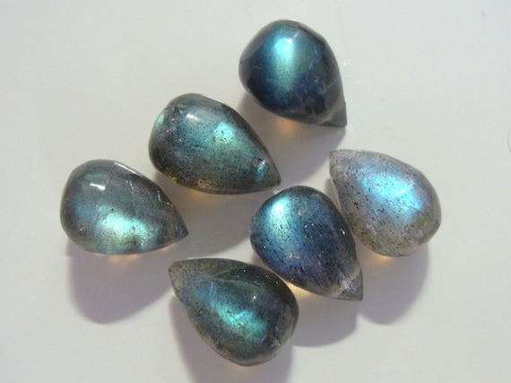 AAA+ 16mm Firey Blue Green Gold Flash Labradorite Smooth Coin Beads