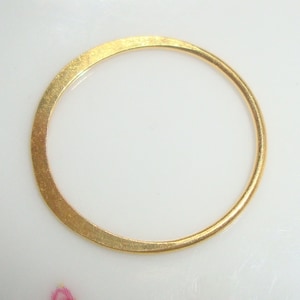4 pcs, 15mm, 19ga, Gold Vermeil Sterling Silver Eternity Circle Links, Great for Macrame bracelet, CC-0463 image 5