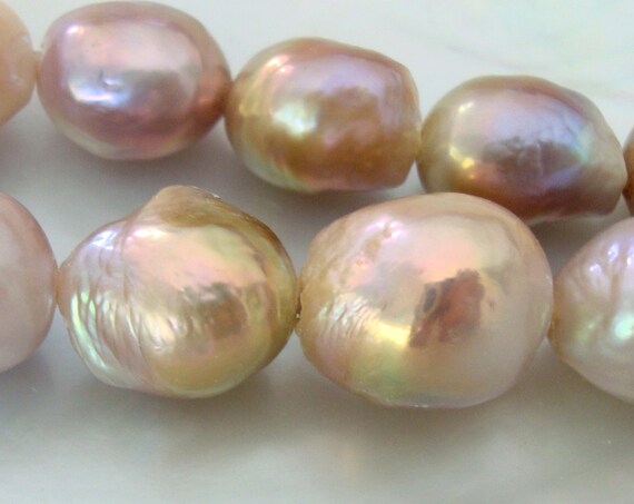16 Inch Strand 2mm Hole Kasumi Like Fresh Water Pearl Mauve Pink