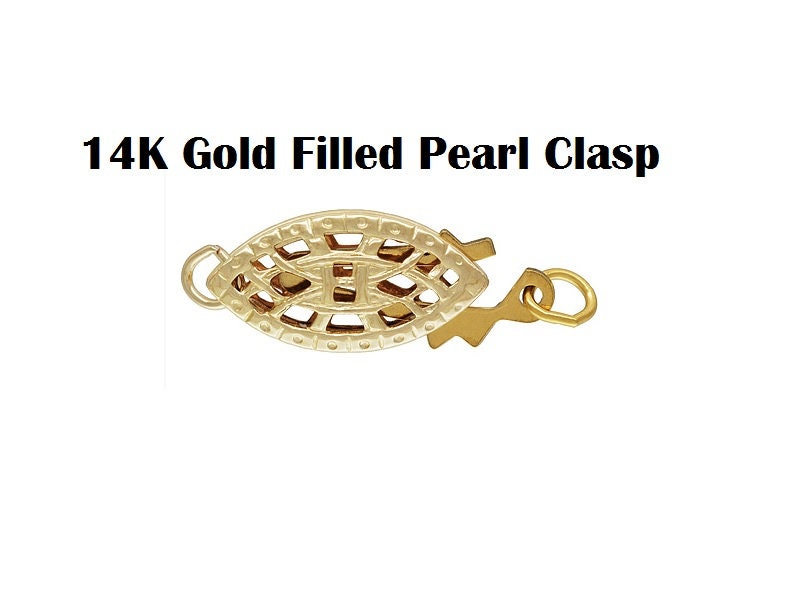 14k Gold Filled Filigree Pearl Clasp -  Canada