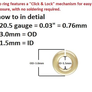 Bulk 20,100 pcs, 3mm, 20.5ga gauge, 14k GOLD Filled Click & Lock Jump Rings, Open Jump rings, Strong Lock