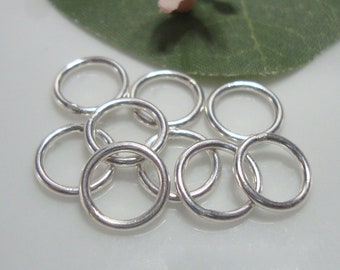 シルバーリング　ヘビーゲージ 指輪 メンズ : 丸 鎚目 シルバー リング 10mm幅 14～27号