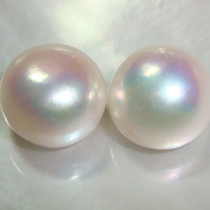 Lágrimas de sirenas, Solo un par de perlas, Diseño nupcial, 11-11,5 mm, Perlas de agua dulce genuinas perforadas a la mitad LUSTRosas