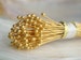 100 pcs, 26ga gauge 30mm, 1.25 inch, Gold Vermeil Headpins, Ball Head Pins 