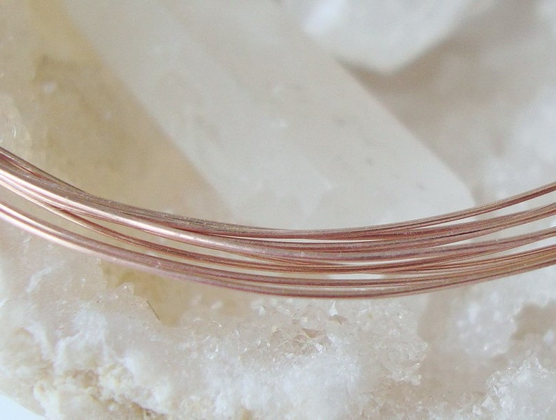 20ft 28 gauge 14k ROSE Gold Filled Round beading wire Half Hard Wrapping metal 20ft 28 gauge 14k ROSE Gold Filled Round beading wire Half Hard Wrapping metal