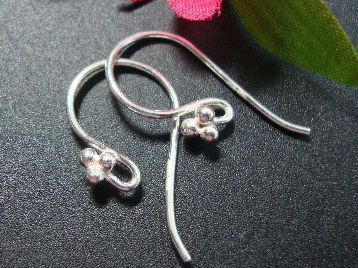 Orecchini All'Ingrosso – Ganci A L In Argento Sterling 925 – Reperti Per Bigiotteria - Foto 3