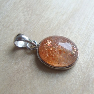 1 pc, 925 Sterling Silver Oregon Sunstone Pendant, 925 Stamped, GS-0014