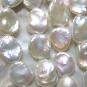 6 pcs, Keishi Pearl, Pebble Natural Fresh Water Pearl, Keshi Freshwater Pearl, Top Quality Organic Pearl, Rainbow Hue Iridescent